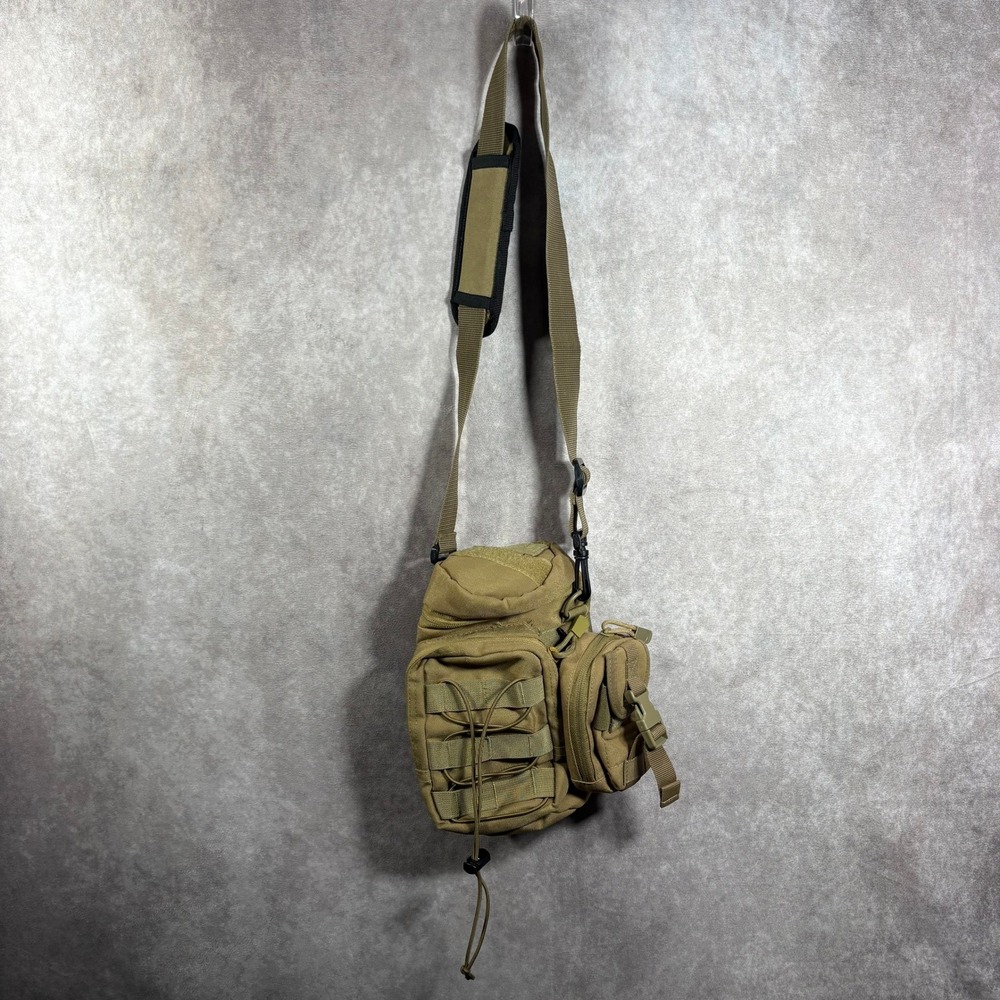 Condor Tactical Shoulder Bag Small Tan Sidekick Pouch Molle Utility EDC